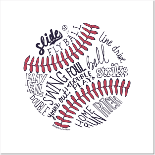 Baseball Words © GraphicLoveShop Posters and Art